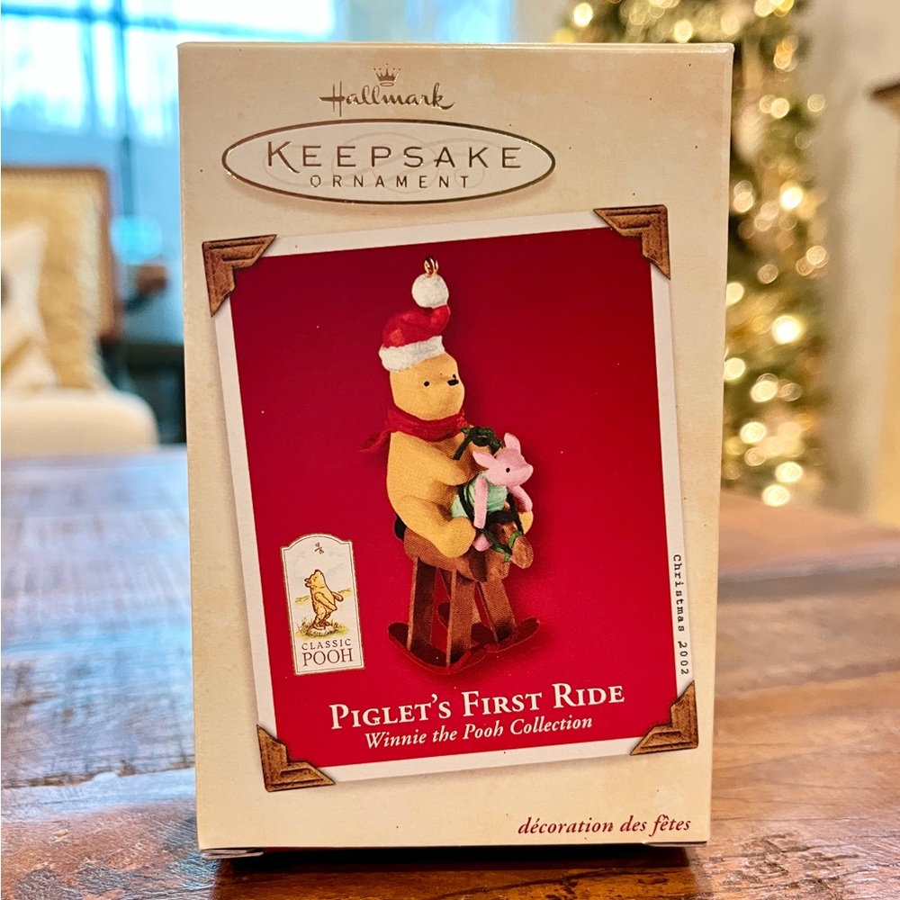 2002 Piglet's First Ride Hallmark Keepsake Ornament (QXD4963)